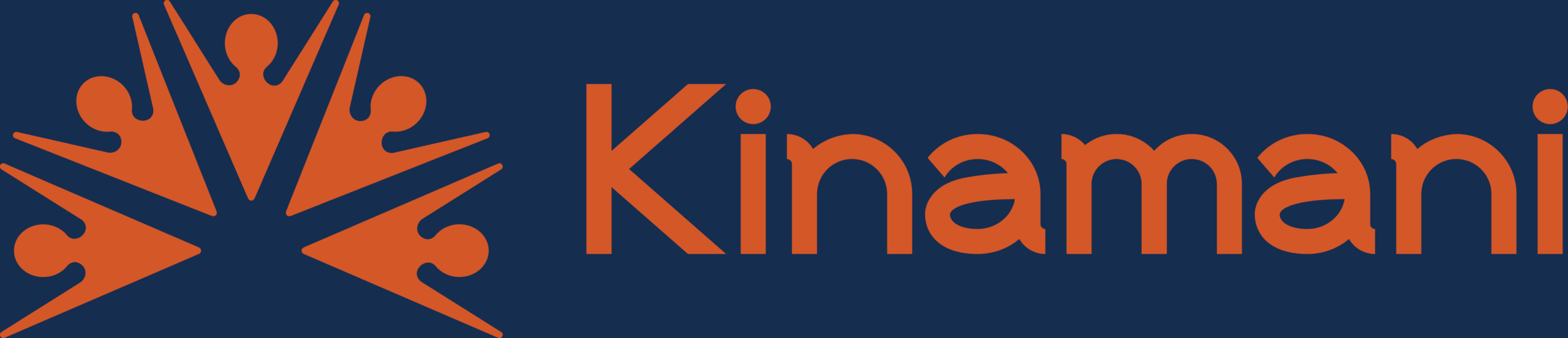 kinamani logo png kinamani orange on blue